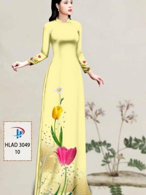 Vải Áo Dài Hoa Tulip AD HLAD3049 40